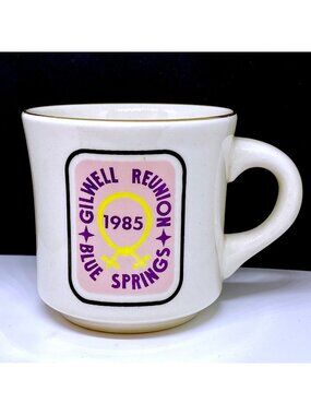 Boy Scouts Vintage Mug 1985 Gilwell Reunion Blue Springs Log n Beads